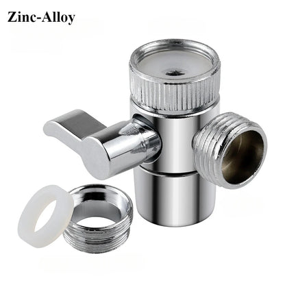 Universal Faucet Adapter Splitter Diverter Valve Water Tap Connector for Kitchen Sink Shower Bathroom Toilet Accessories