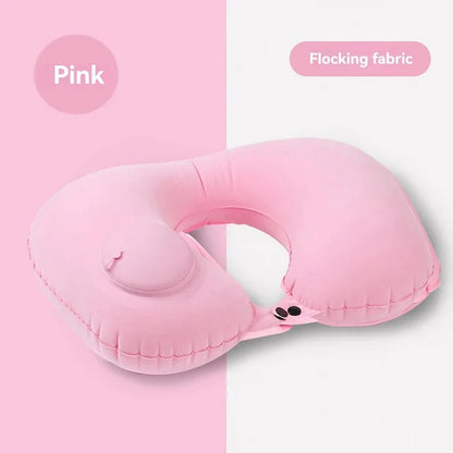 Inflatable Pillow Travel Portable Neck Protection Pillow Press Inflatable U-shaped Pillow Travel Storage Neck Pillow 2025 New