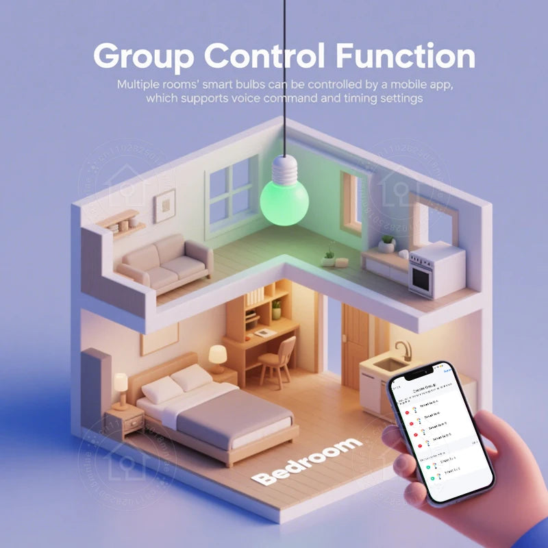 E27 Smart Bulb Tuya Bluetooth LED Light Bulb 18W 15W 9W 220V RGB Lamp APP Control Timer Dimmable Music Sync Work With Smart life