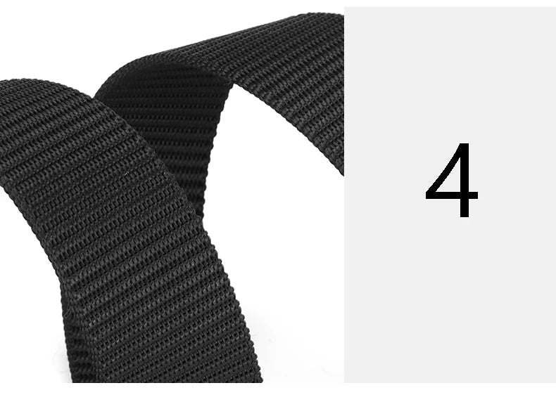 Casual Men's Canvas Belt Tactical Belt Outdoor Sports Belt Fashionable Training Belt