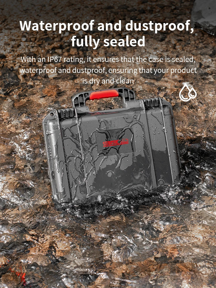 STARTRC Insta360 X5 Camera Accessories 2 Layers Hard Case Carrying Case Waterproof Portable Travel Box for Essentials Bundle