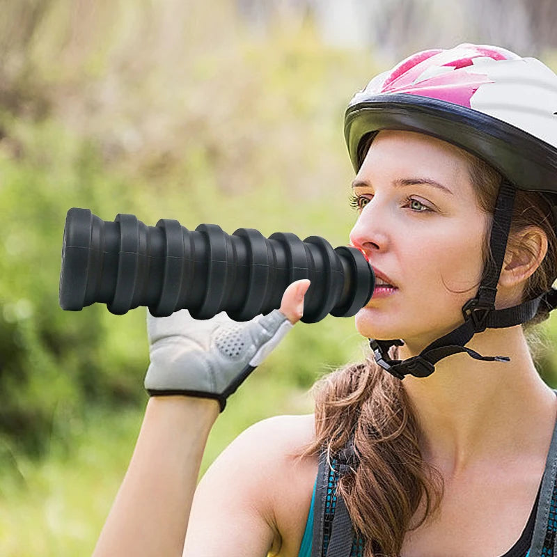 550ml collapsible water bottle cup, reusable BPA-free silicone collapsible water bottle, suitable for hiking in travel gym