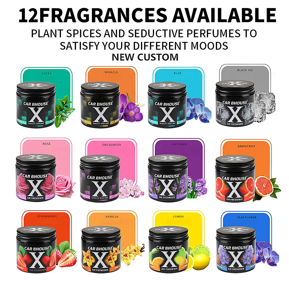 Car Air Freshener Solid Cologne Lavender Lemon Auto Accessories Vanilla Good Smell Odor Eliminator Essential For Home Closet