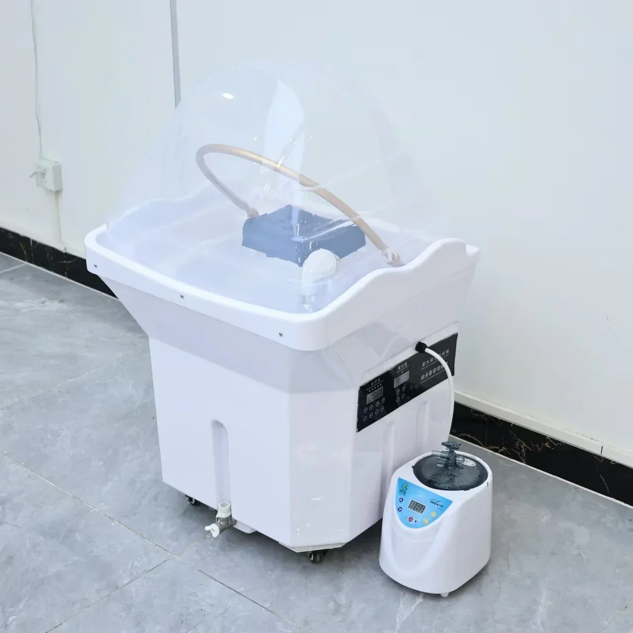 Japanese style convenient cleaning shampoo bed, lightweight shampoo basin, reclining shampoo basin, head spa shampoo basin