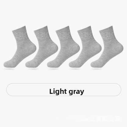 5 Pairs Diabetic Non Binding Socks for Women Pregnant Woman Elderly Long Socks Comfortable Breathable Black White Socks Women