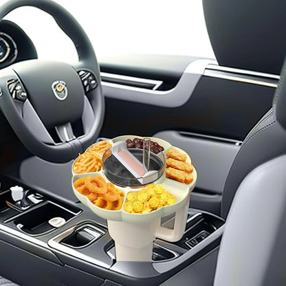 Reusable Silicone Snack Platters for Snack for Stanley Cup 40 Oz Tray Snack Divider Divided Container Food Tray Holder Outdoor