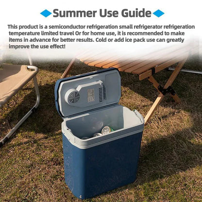 24L Car Refrigerator 12V 220V Heat Cool Mini Electric Equipment For Cars Compressor Box  Fridge Electric Devices Nest Freezer