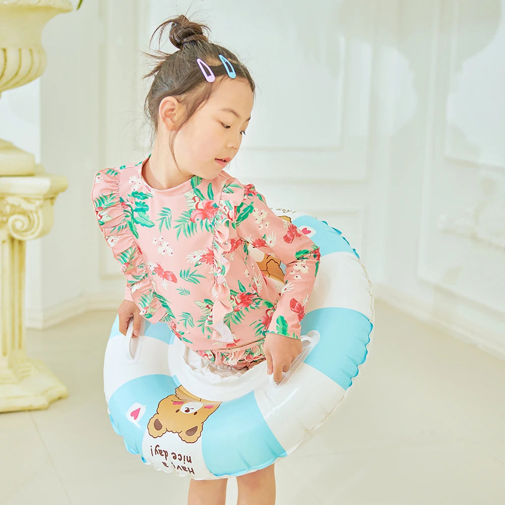 Children's Inflatable Swimming Floating Mat Inflatable Swimming Ring Pool Mat Air Mattresses Lifebelt Swimming Pool Accessories