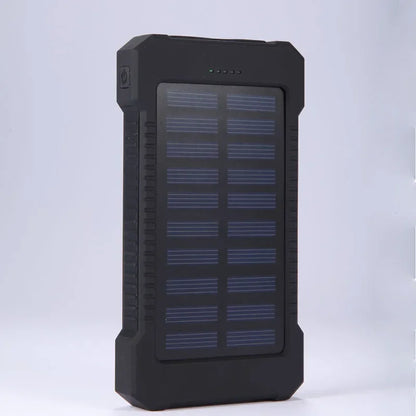 20000mah Portable Solar Power Bank Waterproof External Battery Backup Powerbank 20000 mah Phone Battery Charger LED Pover Ban