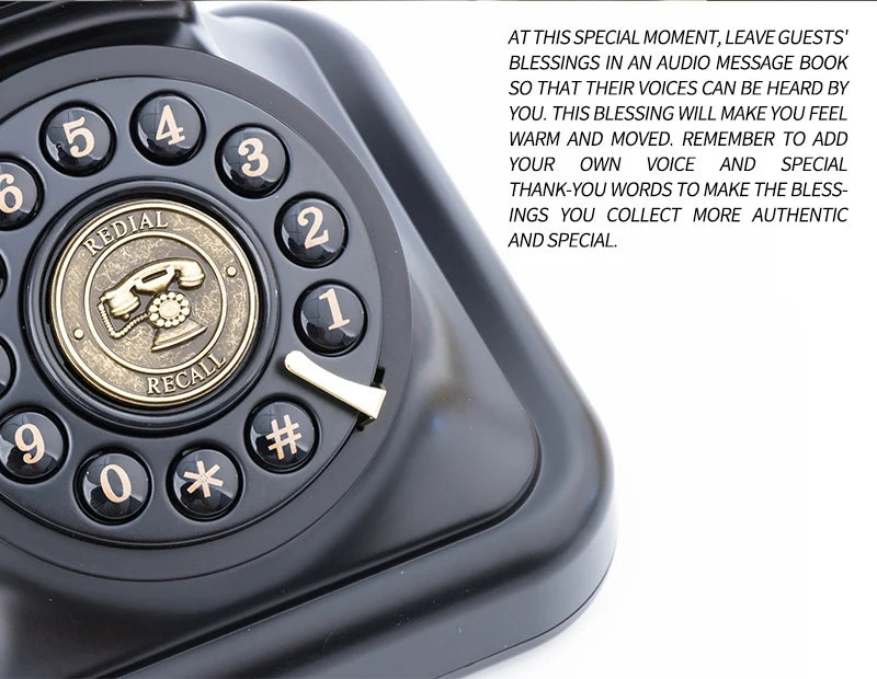 Audio message book phone wedding guest voice blessing message book banquet voice check-in message phone birthday party celebrati