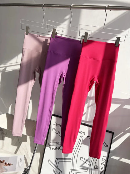 No need wear Underware Yoga Sport Pant Fitness Workout Tights and Soft Women High Waist Running Gym Leggings