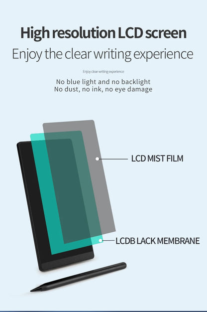 LCD Writing Tablet 6.5 Inch Doodle Board Drawing Tablet for Kids Handwriting Pad Memo Note for Home School Office Gifts