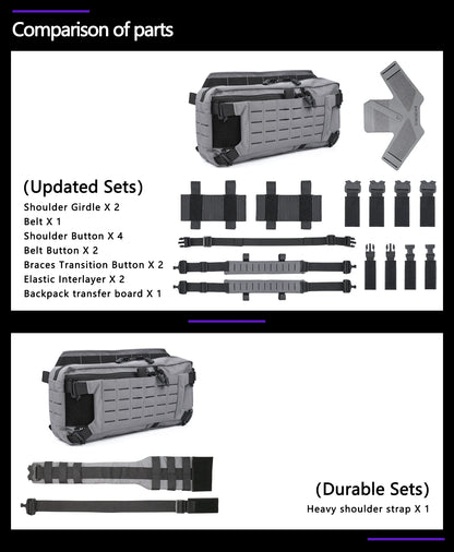 Tactical Backpack Hunting Gear 421X Chest Bag Sports Bags For Men Molle Hunting Camping Shoulder Sling Accessory Strap Outdoor