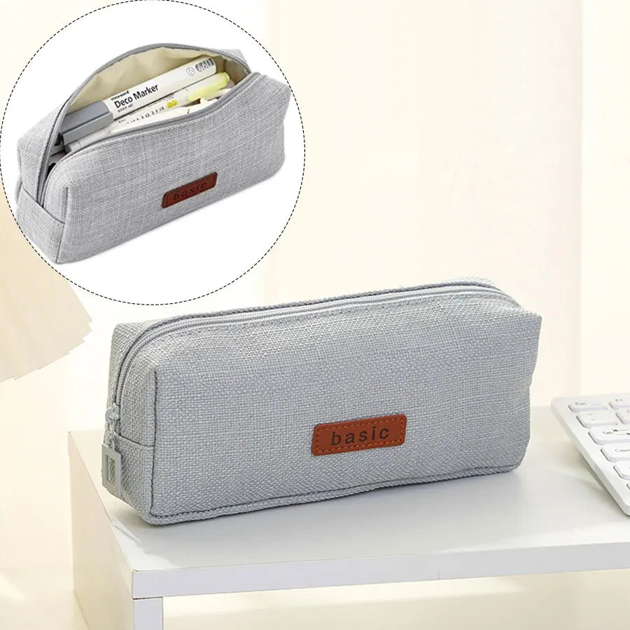 Pencil Case Student Pencil Pouch Cosmetic Bag Office Stationery Korean Organizer For Student School Supplies
