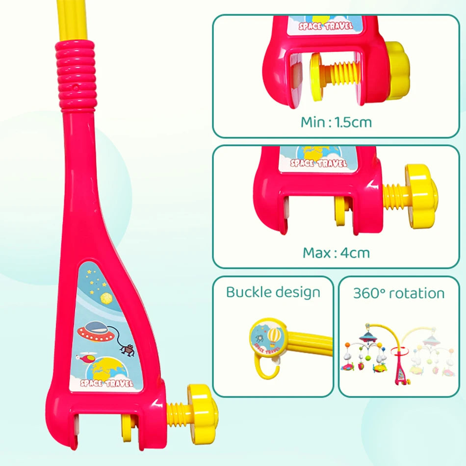 Musical Baby Crib Mobile with 108 Melody Lights Projection for Newborn Mobile for Crib Toys for Infants Remote Control Crib Toys