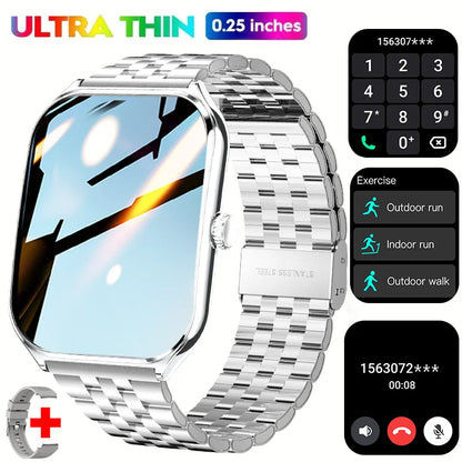 2025 A new smart watch, 1.96-inch sports watch, IP67 waterproof, 110+ sports mode, fitness activity tracker, ultra-thin watch.