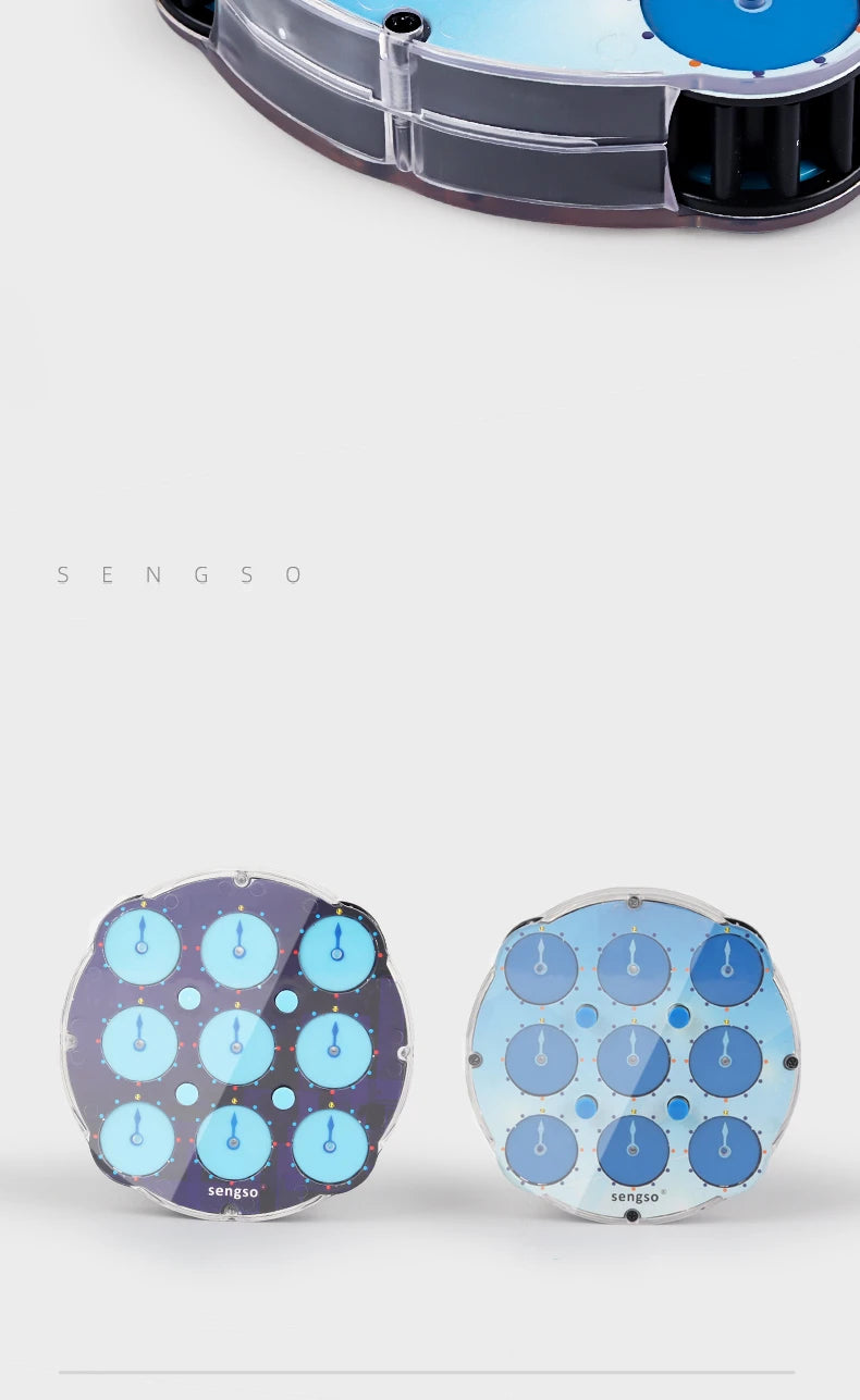 Sengso Magnetic Magic clock 3x3x3 Magic clock 4x4 magic clock 5x5 Magic Clock 3x3 magic cube clock Magnetic Speed cube clock toy