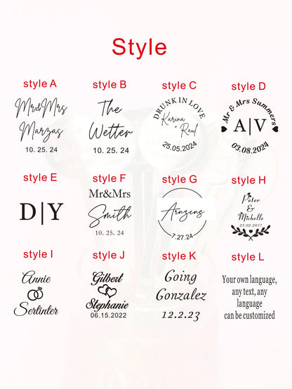 Personalized Drink Stirrers Wedding Drink Custom Name Stir Swizzle Sticks Cocktail Last Name Party Stir Stirrers Drection