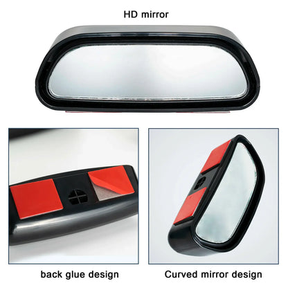 Universal Car Mirror 360° Adjustable Wide Angle Side Rear Mirrors blind spot Snap way for Parking Auxiliary Rear View Mirror