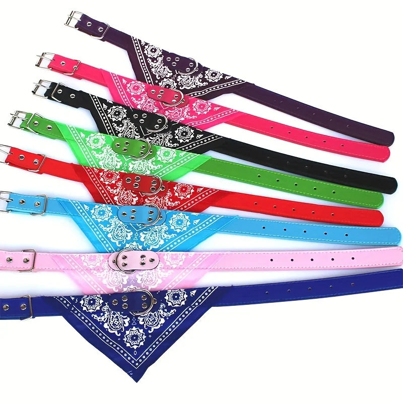 Pet Ethnic Style Soft Pet Dog Collar Adjustable Pet Cat Scarf Collars Neckerchief Pet Accessories