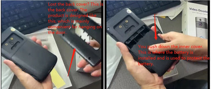 Video Doorbell Camera HD WiFi Doorbell Wireless Operated Motion Detector Audio & Speaker Night Vision for iOS&Android