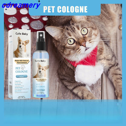 CDY 100ml Pet Perfume Spray for Cats and Dogs, Odor Eliminator and Air Freshener with Long-lasting Fragrance