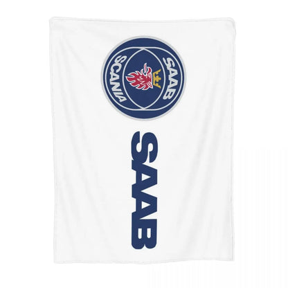 Sweden Saabs Scanias Blankets Fleece Winter Portable Lightweight Thin Throw Blanket for Bedding Travel Bedspread