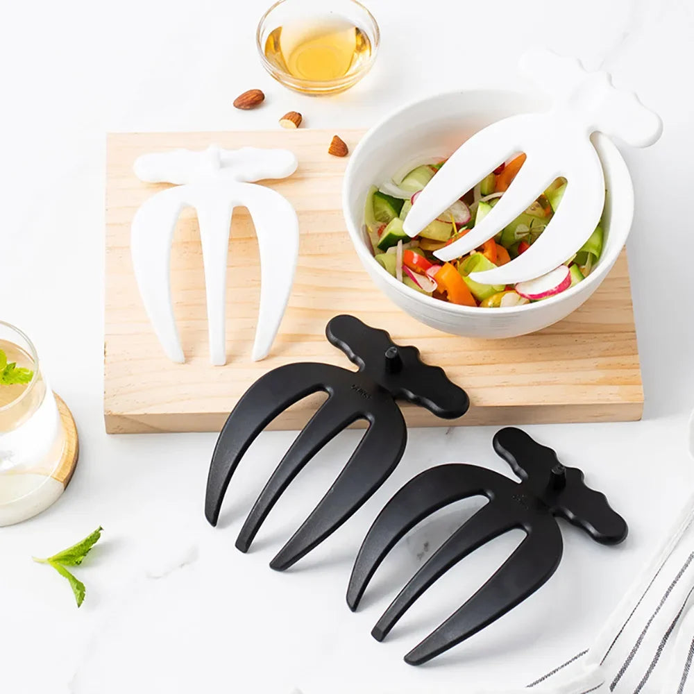 2 Pieces Salad Hands Multifunctional Salad Mixing Kitchen Utensil Tossing Tool Tool Salad Tongs Fruit Claw Salad Accessories