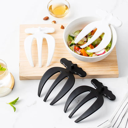 2 Pieces Salad Hands Multifunctional Salad Mixing Kitchen Utensil Tossing Tool Tool Salad Tongs Fruit Claw Salad Accessories