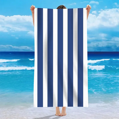 Beach in Style! Multicolor Striped Beach Towels for Sun-soaked Adventures Suitable for towels, bath towels, beach towels