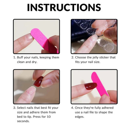 ARTAUG 24pcs Medium Press On Nails Square Black High Saturation Nail Charms Press On Nails Cover Fake Nail Set