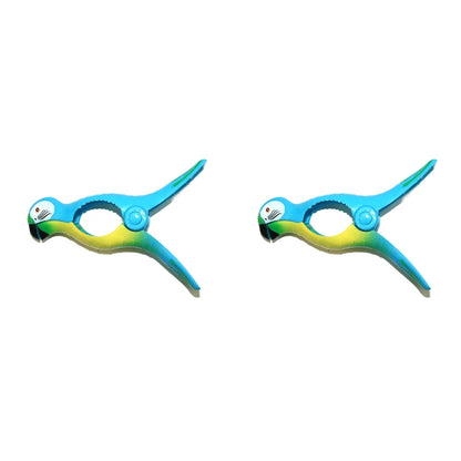 1/2PCS Cute Plastic Beach Towels Clips Large Drying Rack Retaining Clip Windproof Clothes Pegs Pins Animal Decorative Clothespin