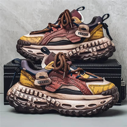 Casual Sneaker Men's Sneakers Loafers Wear-resistant Non-Slip Fashion Sports and Leisure Shoes for Men Outdoor Thick Bottom