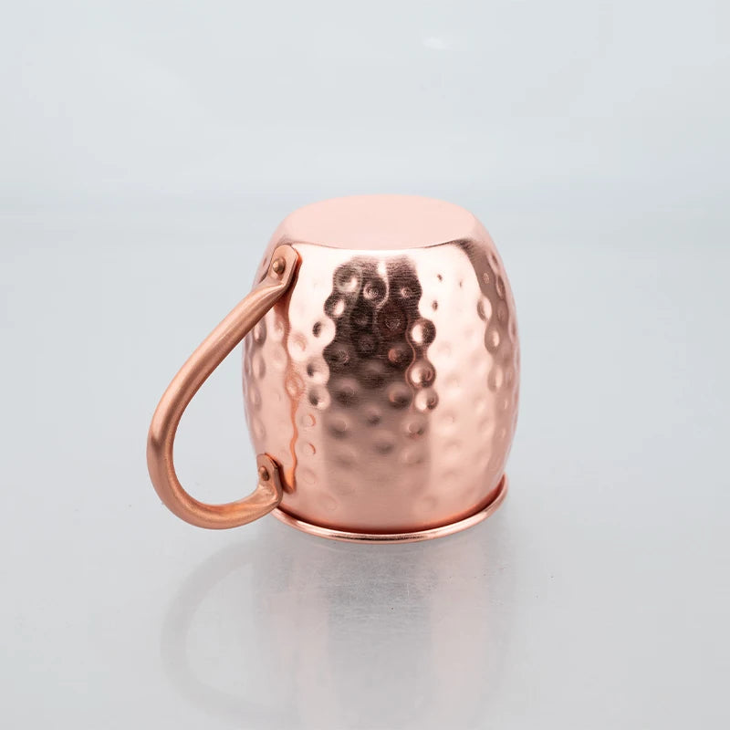 Pure Copper Moscow Mule Mug 350ml – Handcrafted Copper Cup for Cocktails, Mojitos, Whiskey, Beer – Classic Hammered Finish