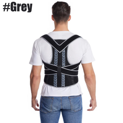 TIKE Back Brace Posture Corrector for Unisex Upper & Lower Back Pain Relief Adjustable & Fully Back Support Improve Back Posture