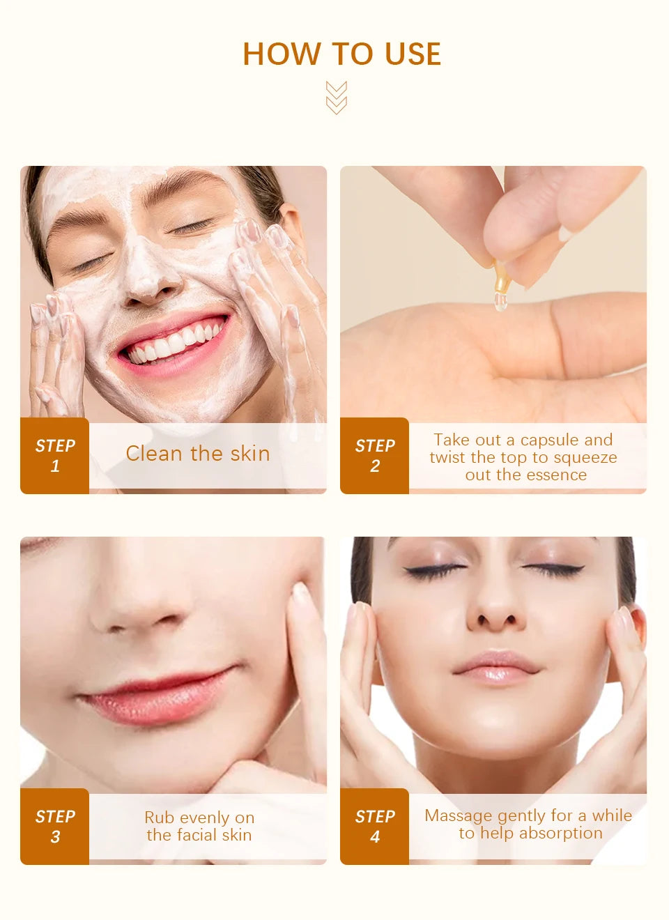 90 Pcs/Bottle Retinol Serum Ceramide Capsules Night Serum Moisturizing Anti-aging Face Serum Spot Removing Cream Skin Care