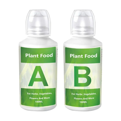 Hydroponic Plant Nutrient Solution 2Pcs/Box A And B Fertilizer Solution Kit Flowers Fruit Soilless Cultivation Nutrient Solution