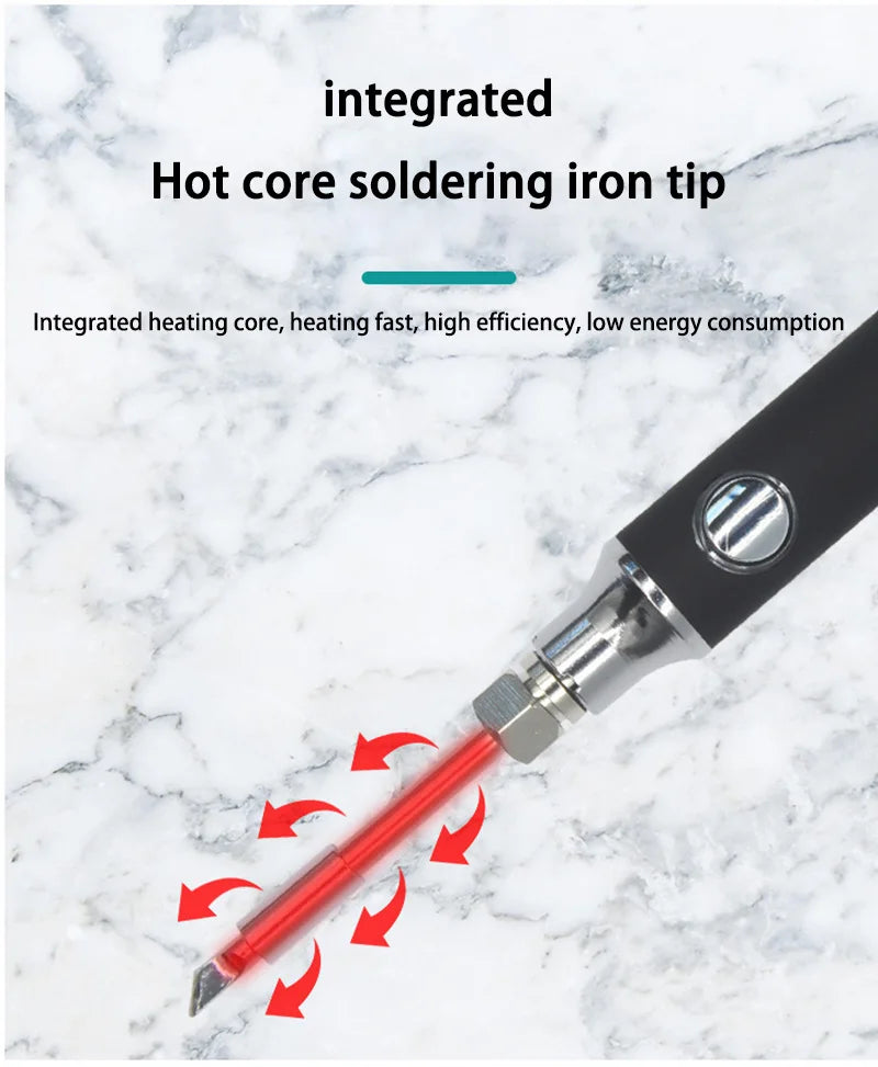 Xiaomi Wireless Charging Electric Soldering Iron Solder Iron Mini Portable Soldering Iron Tip Rework Accessories Tool Parts NEW