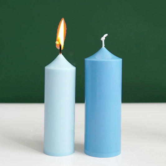 Spire Cylindrical Plastic Candle Mold DIY Geometric Conjoined Church Top Candles Making Supplies DIY Retro Church Wedding Decor