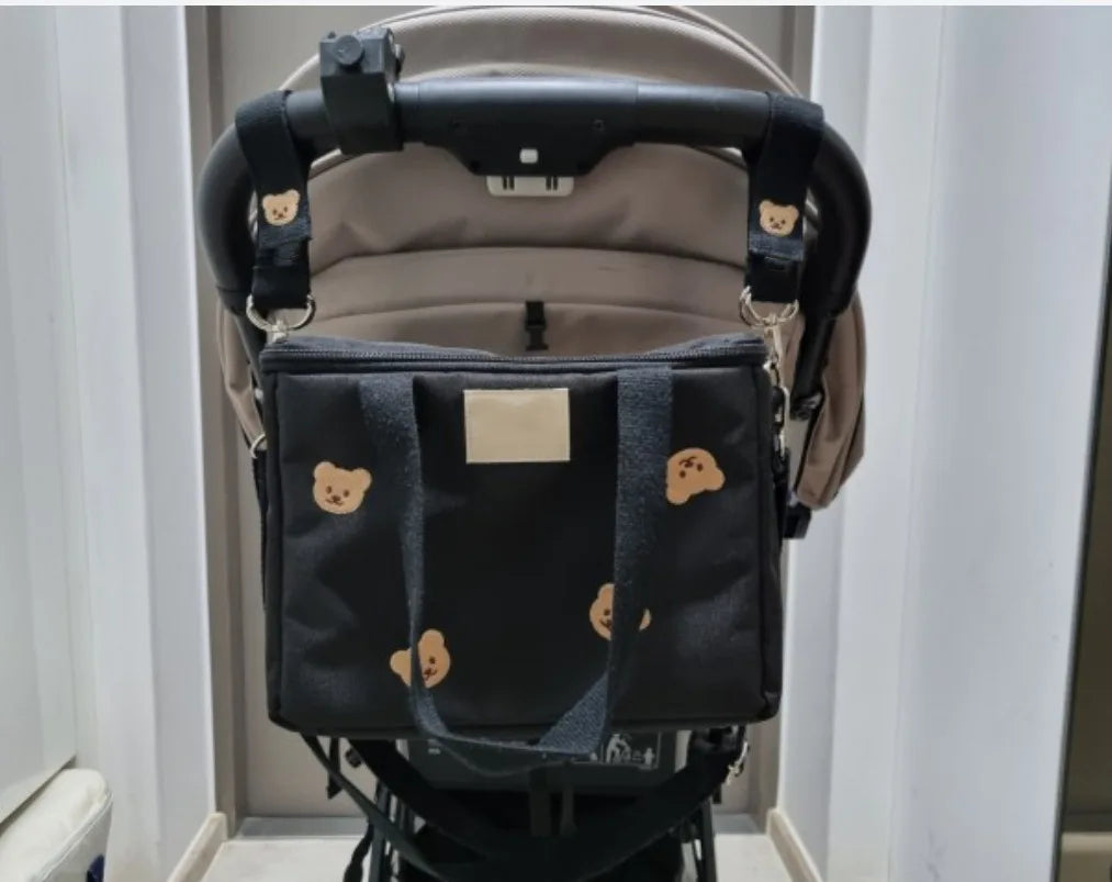 Ins Baby Stroller Hook Embroidered Teddy Bear Hook Children's Stroller Storage Pendant Universal Walking Tool for Children
