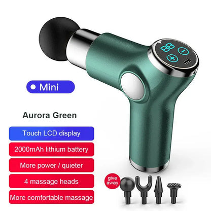Mini Portable Massage Gun Percussion Massager For Body Neck Deep Tissue Muscle Relaxation Gout Pain Relief Fascia Gun массажер