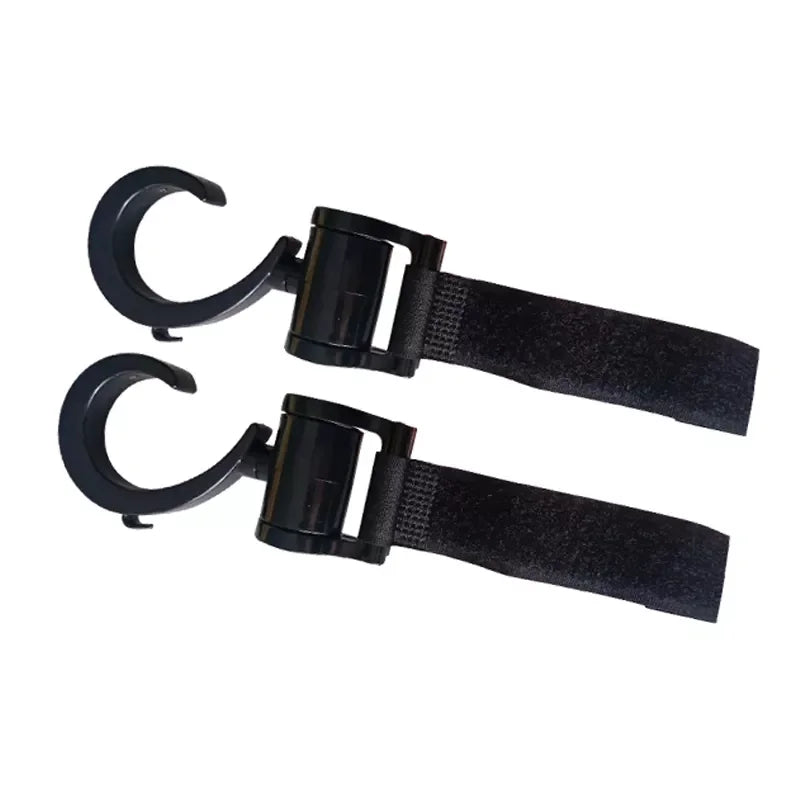 2/1pcs Baby Stroller Hooks Trolley Pram Hook Clips Multifunction Rotate 360 Degree Hanger Diaper Organizer Stroller Accessories