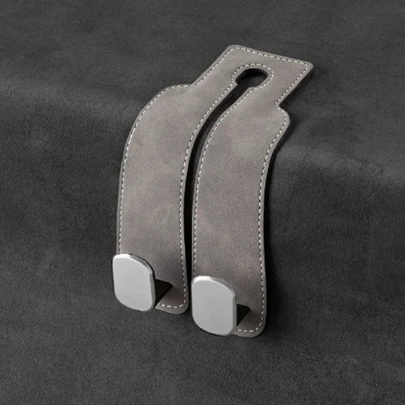 2 in 1 Universal Double Hooks Holder Car Hook For Car Rear Seat Back Hooks Headrest Hanger Clip Storage Car Interior Accessories