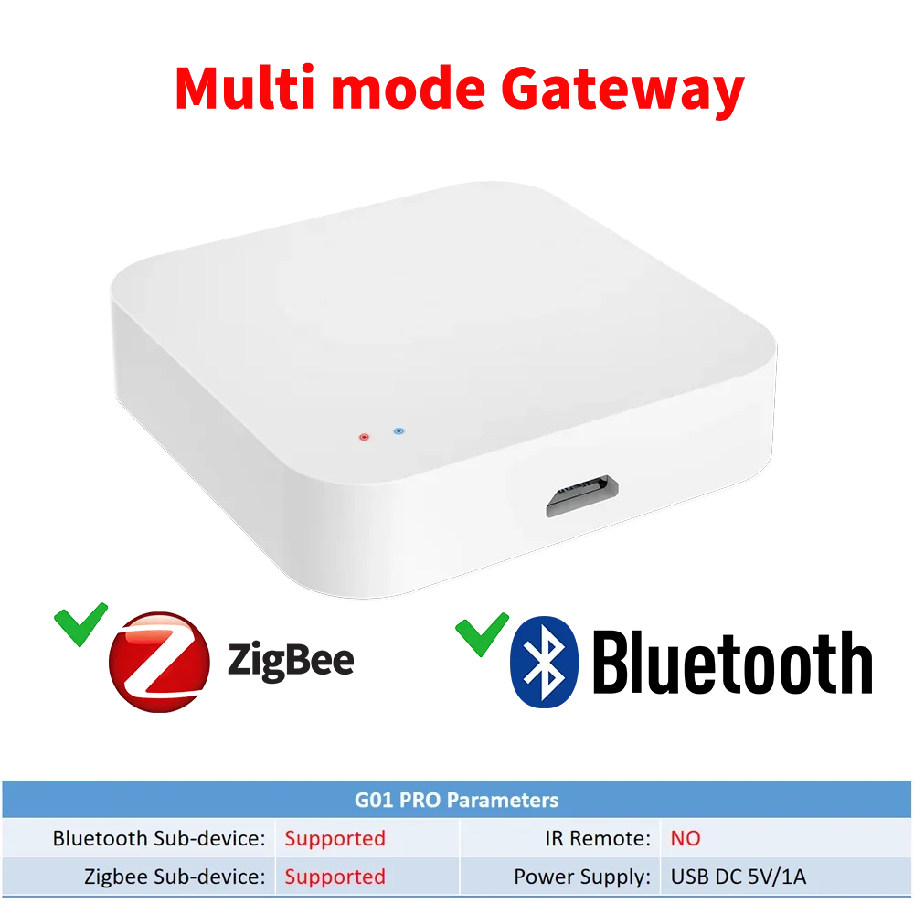 Tuya Zigbee Hub  Wireless Multi Mode Gateway For Smart Home Automation for ZigBee Devices Via Smart Life