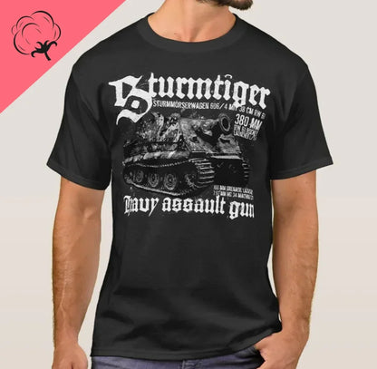 2024 WW2 German Sturmtiger Assault Tiger  Gun Panzer 100%cotton T-Shirt. Summer Mens T Shirt New SX-4XL