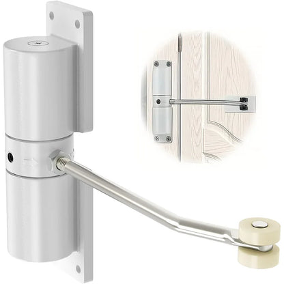 Automatic Door Closer, Automatic Safety Spring Door Hinge, Adjustable Door for Slow Closing Family Safety Door Shift Hinge Door