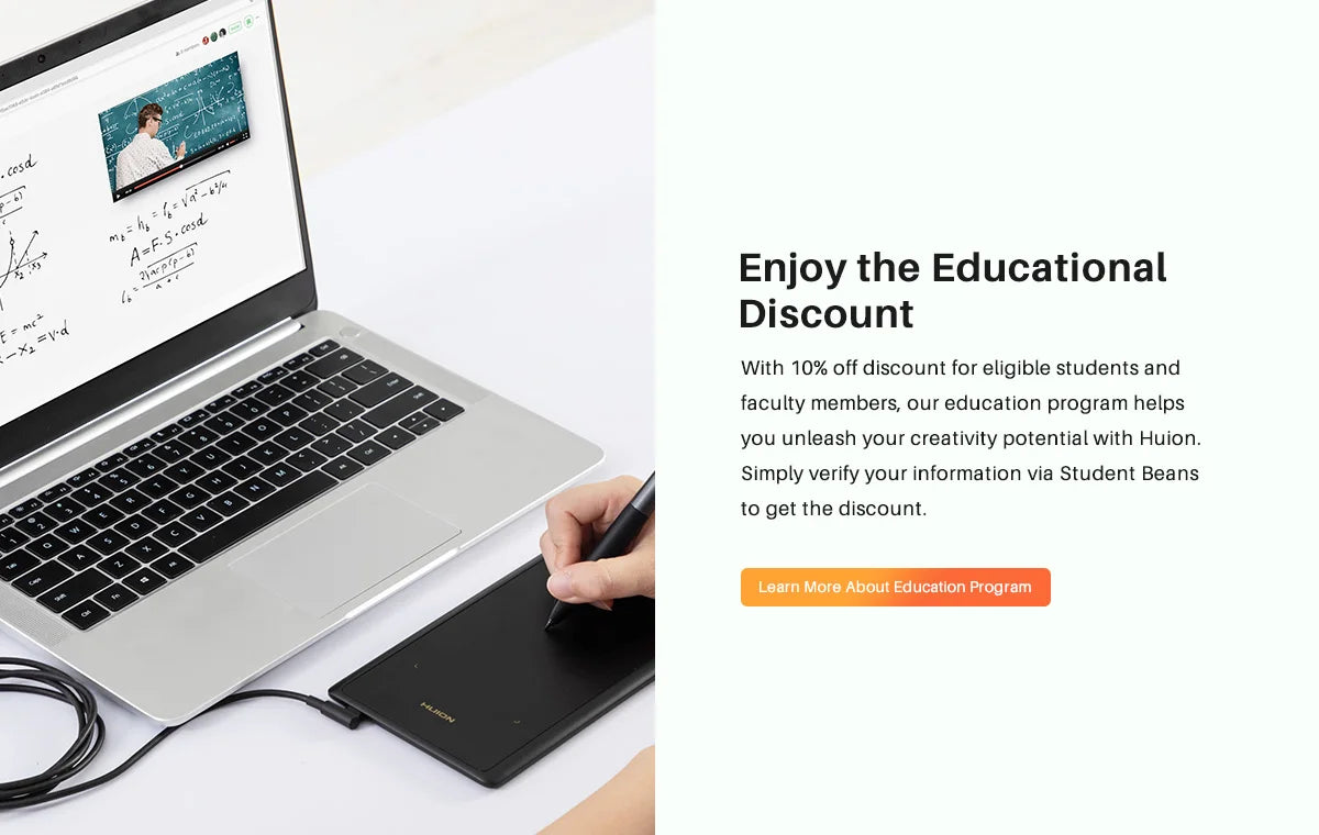 Graphics Tablet HUION H420X Digital Drawing Tablet Graphic Tablet for Painting with Battery-Free Pen PW100 8192 L