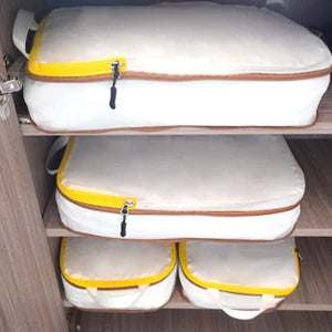 2/6/9 Set Compression Packing Cubes Waterproof Travel Organizer Bags Space-Saving Luggage Storage for Suitcase Travel Essentials