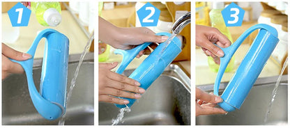 Cloth Sticking Roller Reusable Silicone Dust Removal Drum for Cleaning Hair and Debris on Clothes Carpets Sofas and Beds