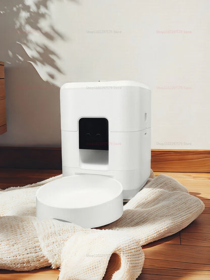 Smart Pet Feeder 2L Automatic Wifi Enabled Dry Food Dispenser for Cat Dog Home Use App Control Pet Supplies Auto Feeding System.